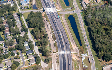 Aerial view of SR-429 Widening from Florida’s Turnpike to West Road